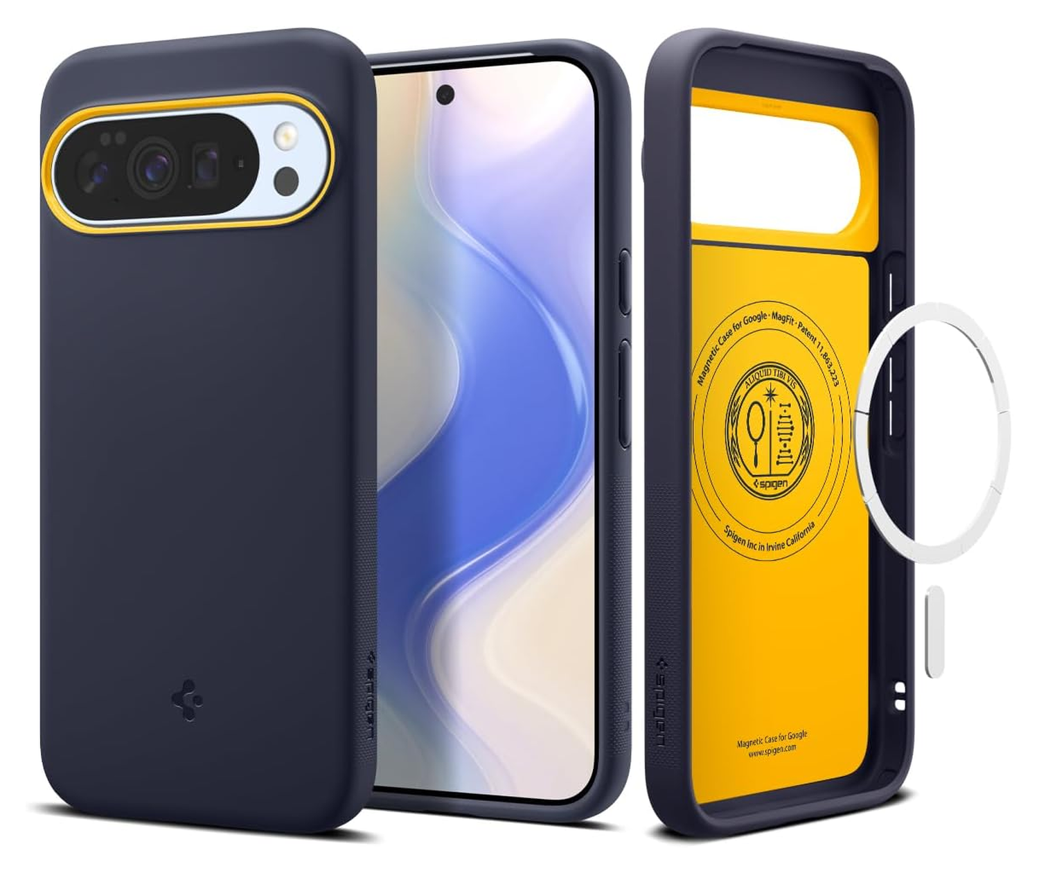 Spigen Nano Pop MagFit Google Pixel 10 / 10 Pro Hoesje MagSafe Back Cover Blauw afbeelding 1