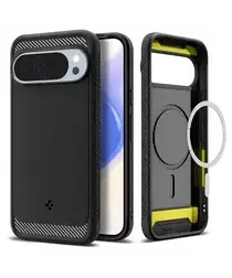 Spigen Rugged Armor MagFit Google Pixel 10 Pro XL Hoesje MagSafe Matte Zwart afbeelding