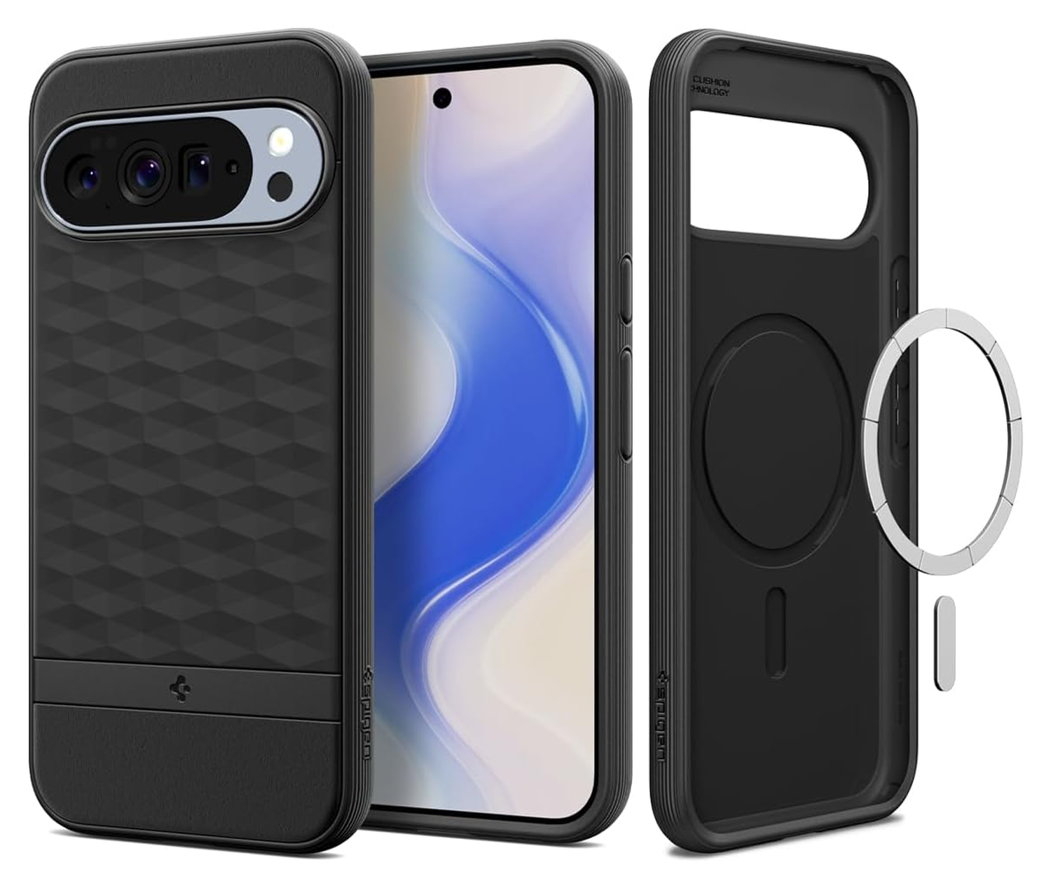 Spigen Parallax MagFit Google Pixel 10 Pro XL Hoesje Back Cover Zwart afbeelding 1