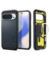 Spigen Tough Armor Google Pixel 10 Pro XL Hoesje MagSafe Back Cover Metal Slate afbeelding