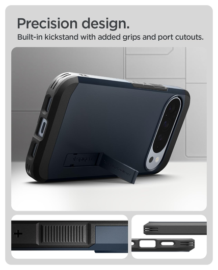 Spigen Tough Armor Google Pixel 10 Pro XL Hoesje MagSafe Back Cover Metal Slate afbeelding 7