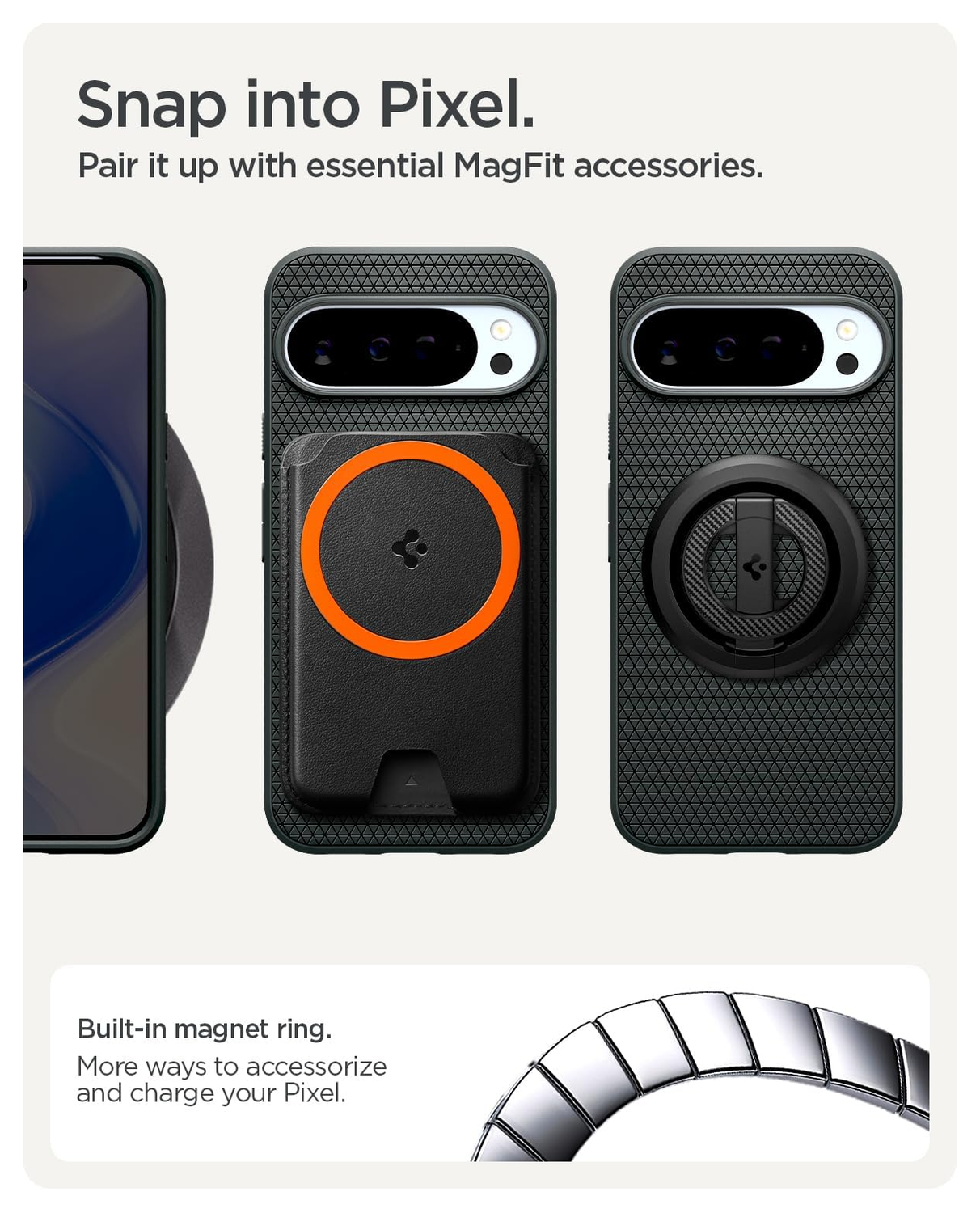 Spigen Liquid Air MagFit Google Pixel 10 Pro XL Hoesje MagSafe Back Cover Groen afbeelding 5