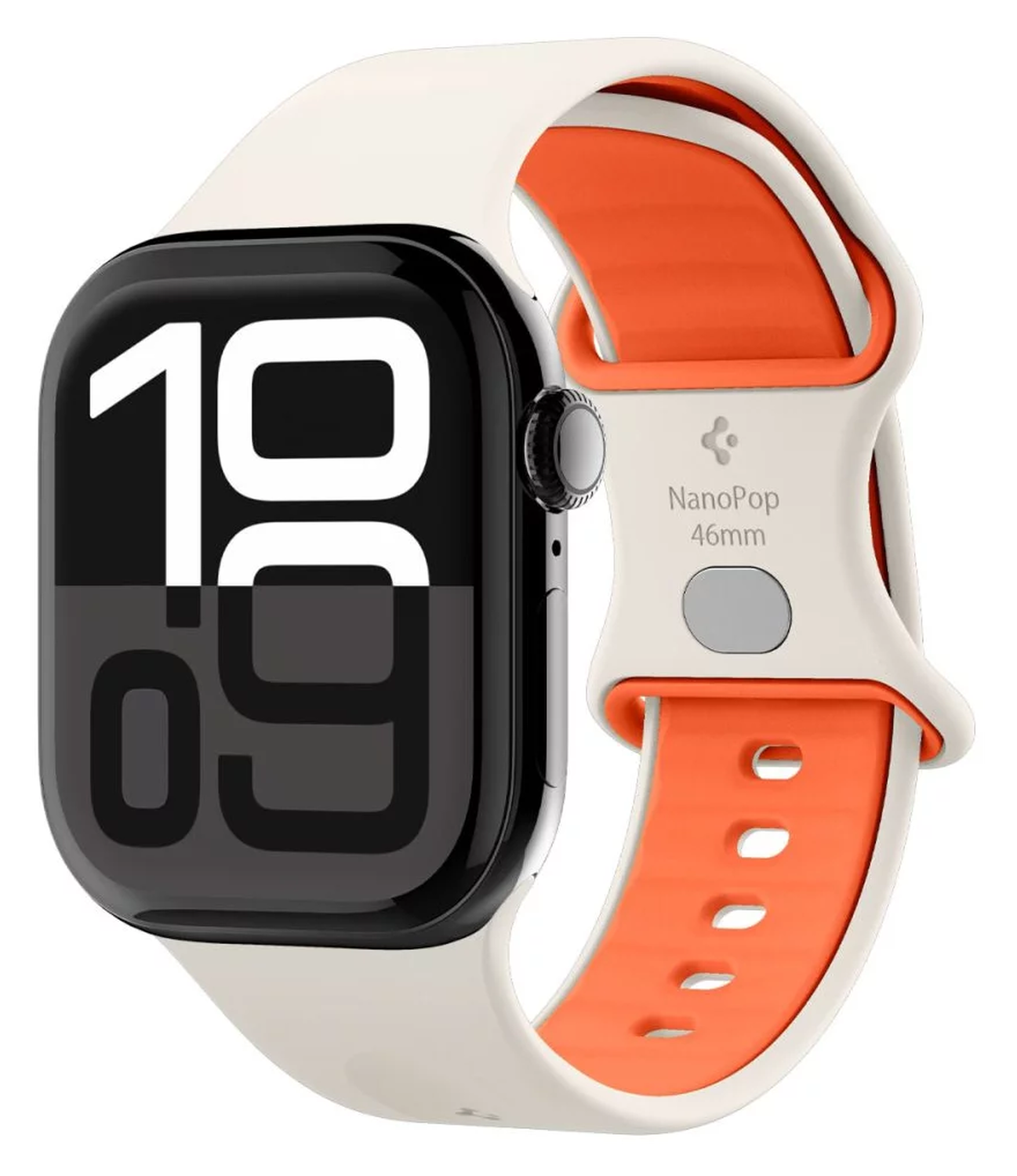 Spigen - Apple Watch 1-10/SE/Ultra Bandje - 49/46/45/44/42MM Bandje - Beige afbeelding 1