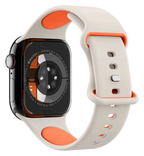 Spigen - Apple Watch 1-10/SE/Ultra Bandje - 49/46/45/44/42MM Bandje - Beige afbeelding 7