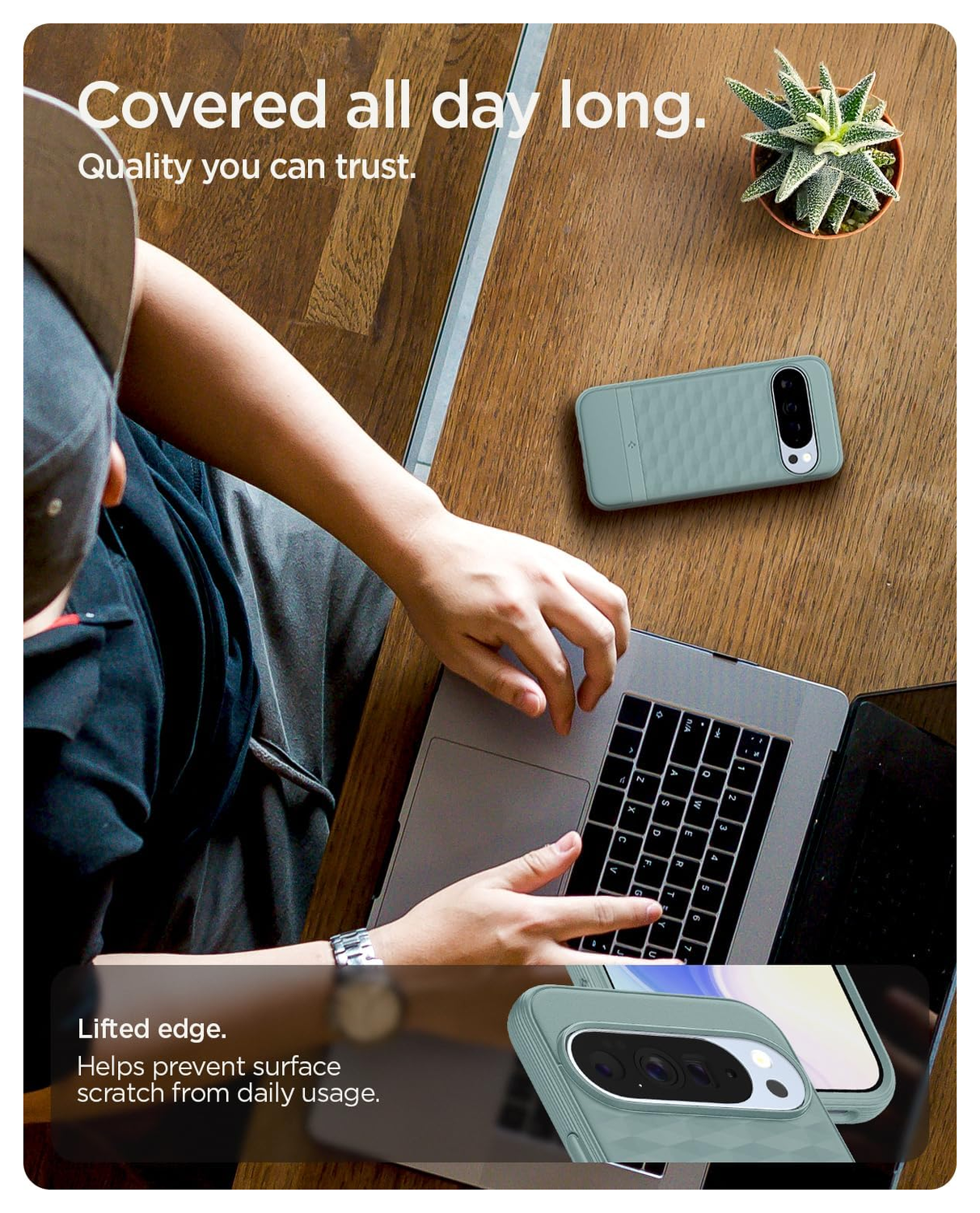 Spigen Parallax MagFit Google Pixel 10 Pro XL Hoesje Back Cover Groen afbeelding 7