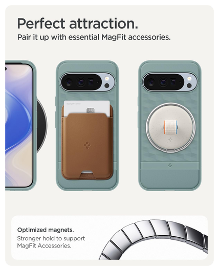Spigen Parallax MagFit Google Pixel 10 Pro XL Hoesje Back Cover Groen afbeelding 5