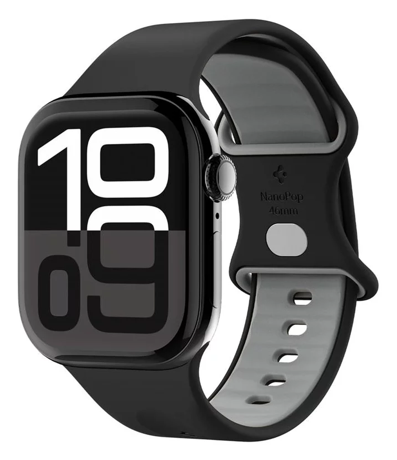 Spigen - Apple Watch 1-10/SE/Ultra Bandje - 49/46/45/44/42MM Bandje - Zwart afbeelding 1