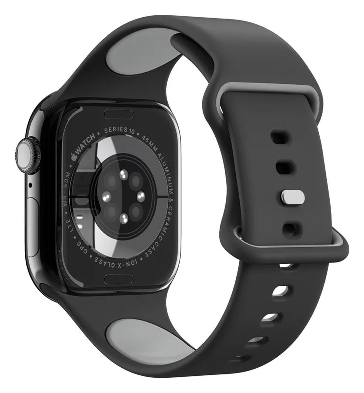 Spigen - Apple Watch 1-10/SE/Ultra Bandje - 49/46/45/44/42MM Bandje - Zwart afbeelding 11