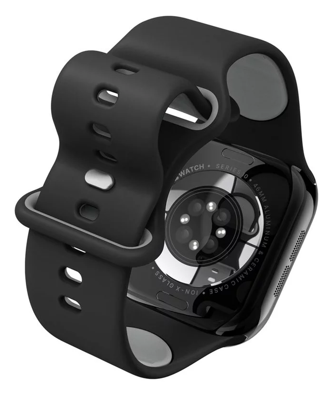 Spigen - Apple Watch 1-10/SE/Ultra Bandje - 49/46/45/44/42MM Bandje - Zwart afbeelding 13
