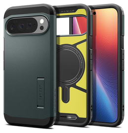 Spigen Tough Armor Google Pixel 10 Pro XL Hoesje MagSafe Back Cover Groen
