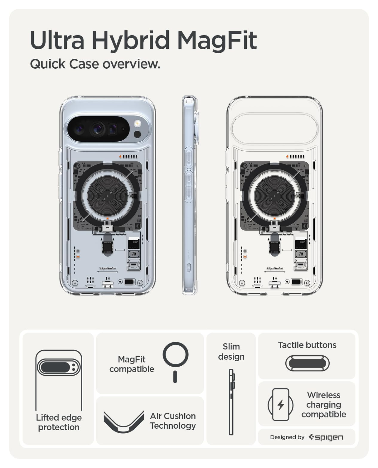 Spigen Ultra Hybrid MagFit Google Pixel 10 Pro XL Hoesje MagSafe Neo One afbeelding 5
