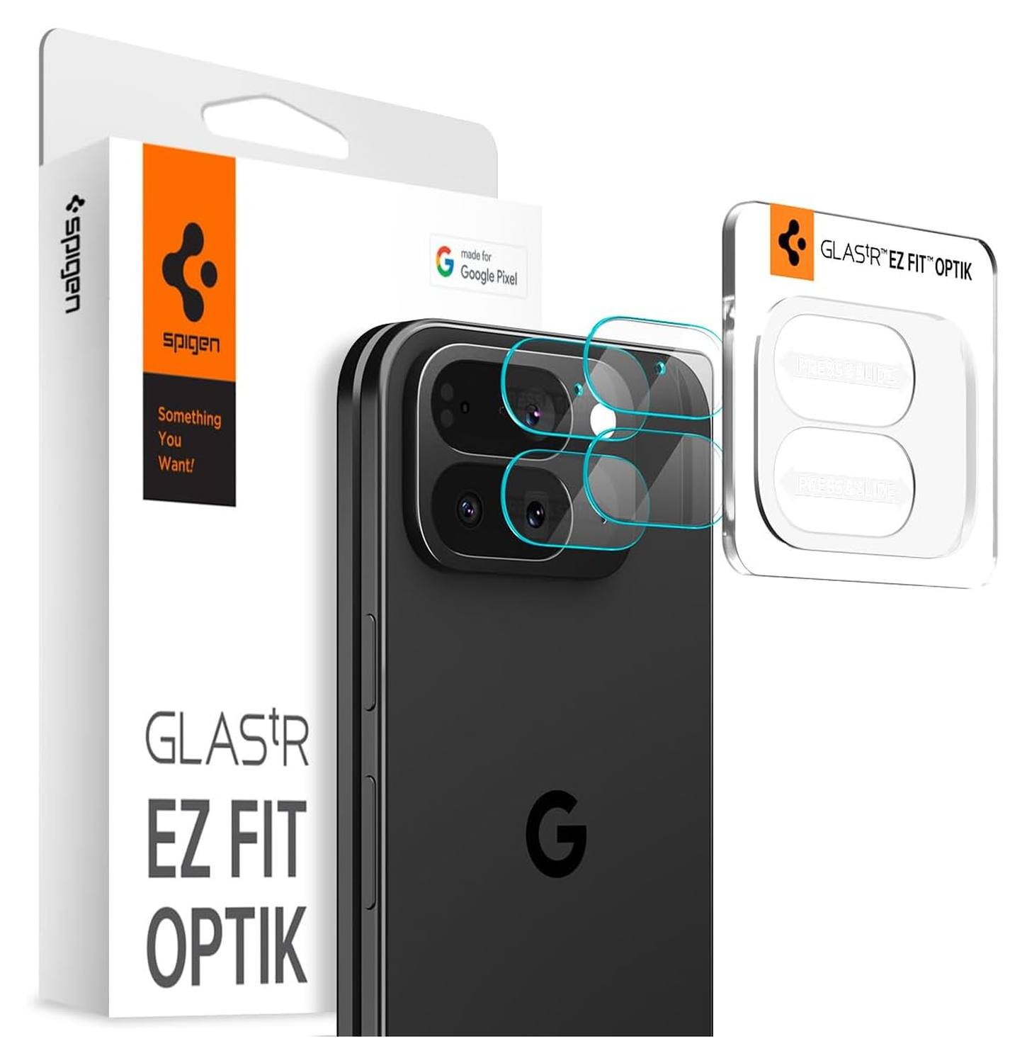 Spigen EZ Fit Google Pixel 10 Pro Fold Camera Lens Protector Clear (2-Pack) afbeelding 1