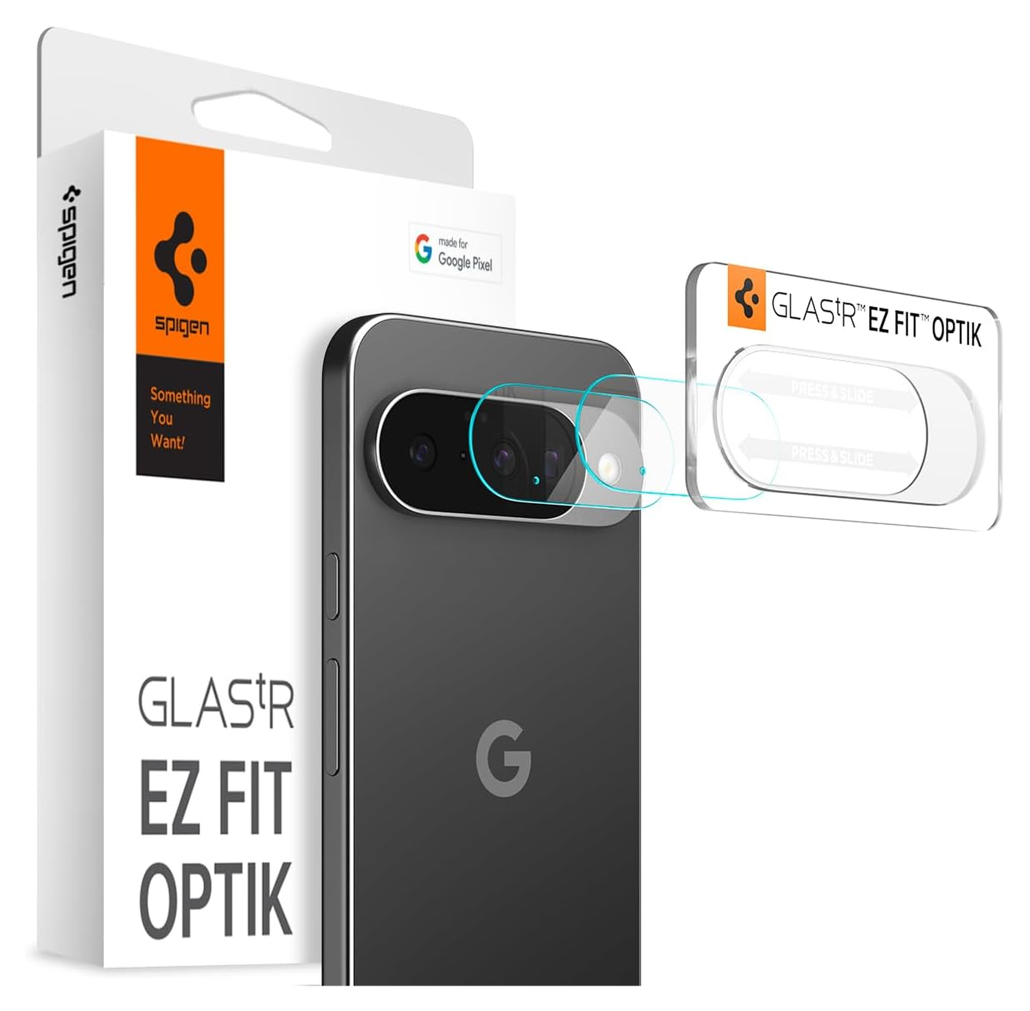 Spigen EZ Fit Optik Pro Google Pixel 10 Camera Lens Protector Clear (2-Pack) afbeelding 1