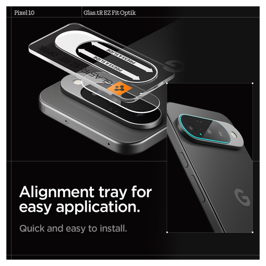 Spigen EZ Fit Optik Pro Google Pixel 10 Camera Lens Protector Clear (2-Pack) afbeelding 7