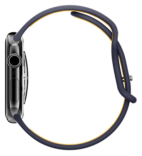 Spigen Nano Pop - Apple Watch 1-10/SE - 42/41/40/38MM Bandje - Blauw Geel afbeelding 10