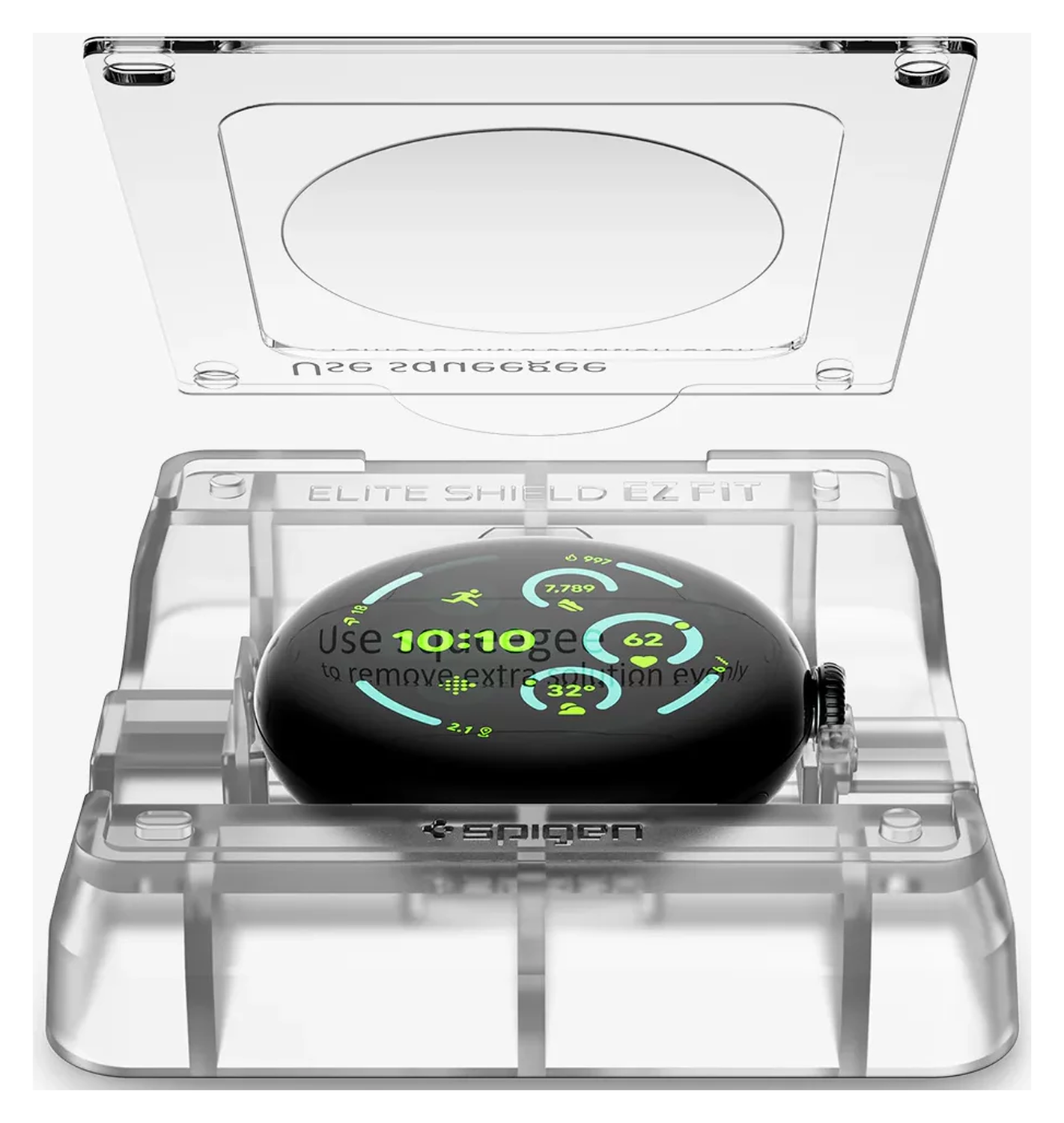 Spigen Eliteshield EZ Fit - Google Pixel Watch 4/3 45MM Screen Protector 2-Pack afbeelding 2