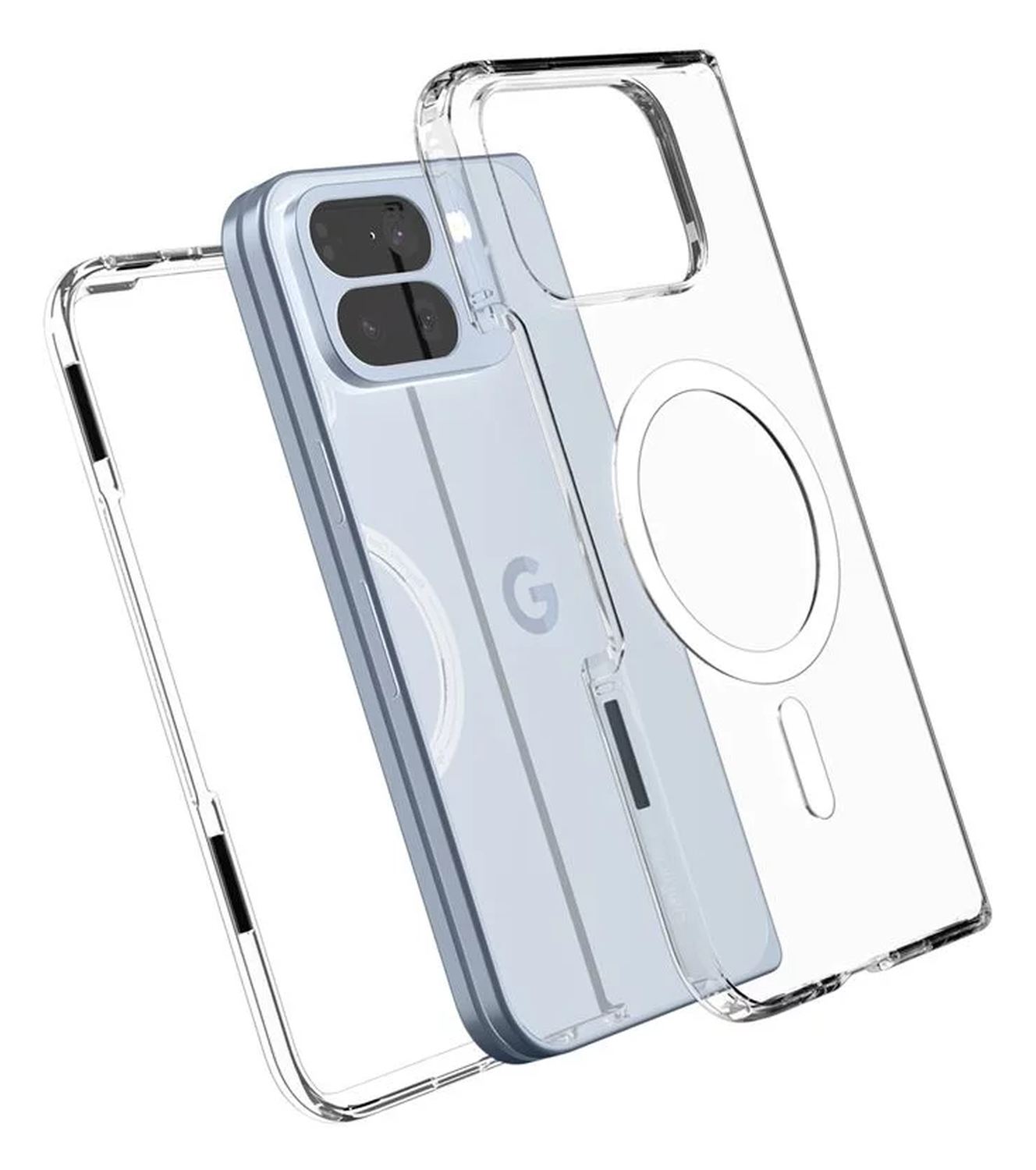Spigen Ultra Hybrid MagFit Google Pixel 10 Pro Fold Hoesje MagSafe Clear Wit afbeelding 20