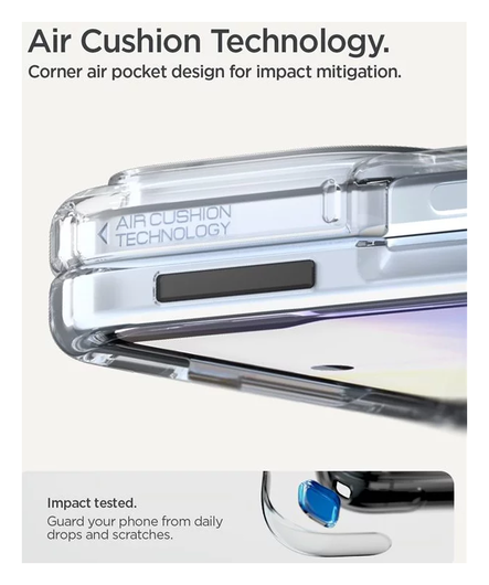 Spigen Ultra Hybrid MagFit Google Pixel 10 Pro Fold Hoesje MagSafe Clear Wit afbeelding 7