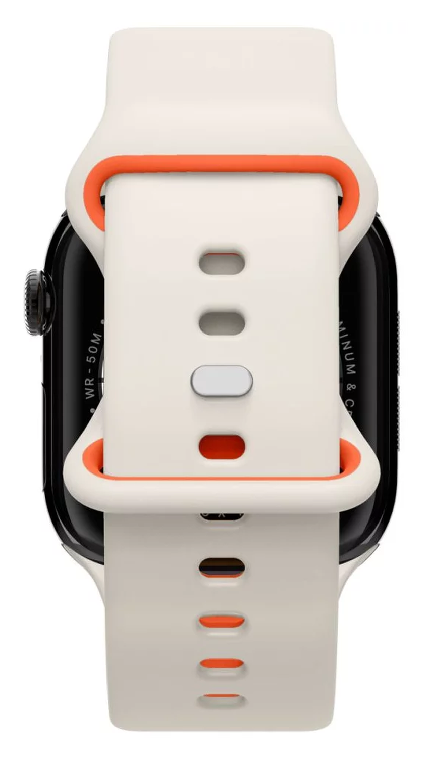 Spigen Nano Pop - Apple Watch 1-10/SE - 42/41/40/38MM Bandje - Oranje Beige afbeelding 9