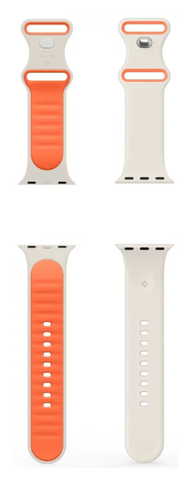 Spigen Nano Pop - Apple Watch 1-10/SE - 42/41/40/38MM Bandje - Oranje Beige afbeelding 11