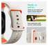 Spigen Nano Pop - Apple Watch 1-10/SE - 42/41/40/38MM Bandje - Oranje Beige afbeelding 2