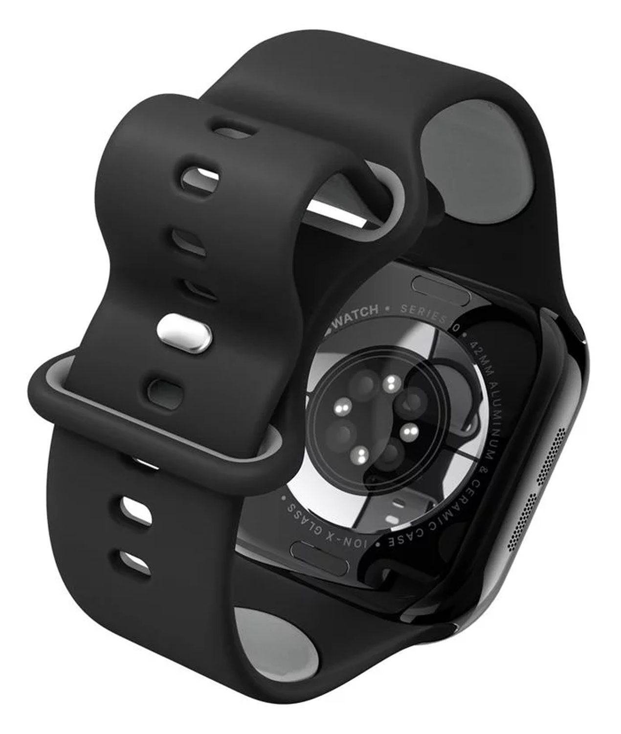 Spigen Nano Pop - Apple Watch 1-10/SE - 42/41/40/38MM Bandje - Zwart afbeelding 11