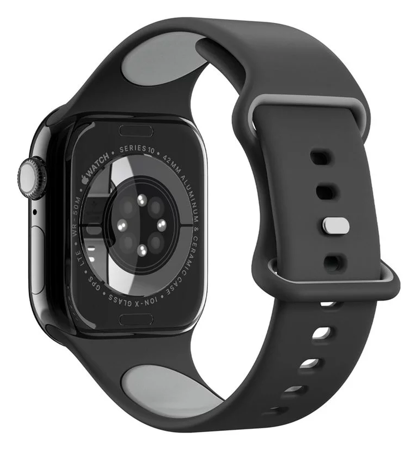 Spigen Nano Pop - Apple Watch 1-10/SE - 42/41/40/38MM Bandje - Zwart afbeelding 9