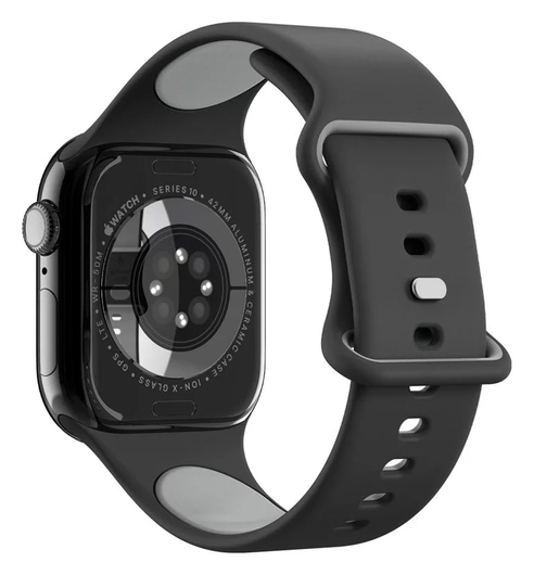 Spigen Nano Pop - Apple Watch 1-10/SE - 42/41/40/38MM Bandje - Zwart afbeelding 9