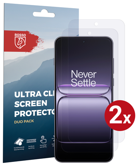 Rosso OnePlus Nord 5 Screen Protector Case Friendly Folie Duo Pack afbeelding 1