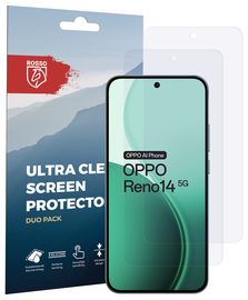 Rosso Oppo Reno 14 Pro Screen Protector Case Friendly Folie Duo Pack afbeelding