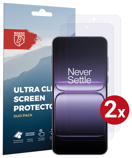 Rosso OnePlus Nord CE 5 Screen Protector Case Friendly Folie Duo Pack afbeelding 1