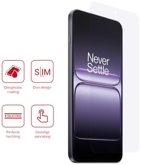 Rosso OnePlus Nord CE 5 Screen Protector Case Friendly Folie Duo Pack afbeelding 2