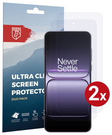 Rosso OnePlus Nord CE 5 Screen Protector Case Friendly Folie Duo Pack