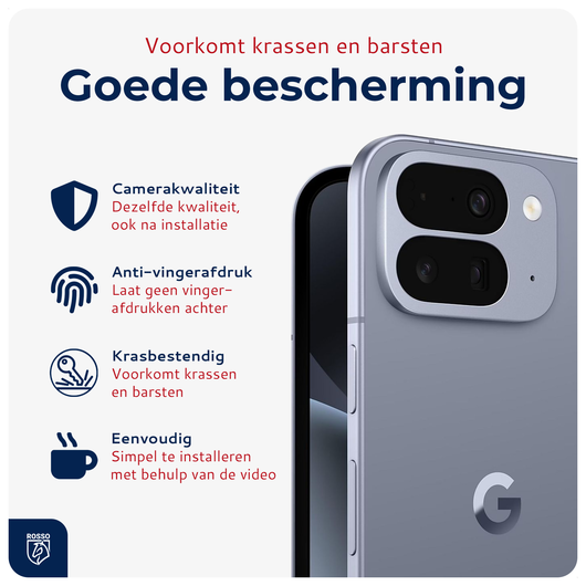Rosso Google Pixel 10 Pro Fold Camera Lens Protector Transparant afbeelding 2