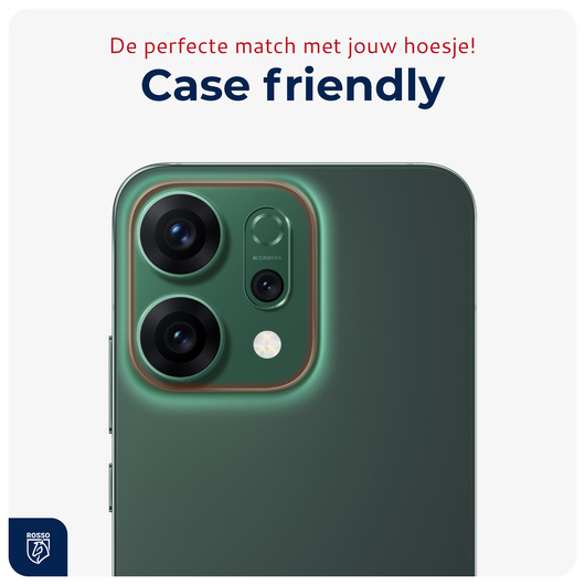 Rosso Oppo Reno 14 Camera Lens Protector Transparant afbeelding 6