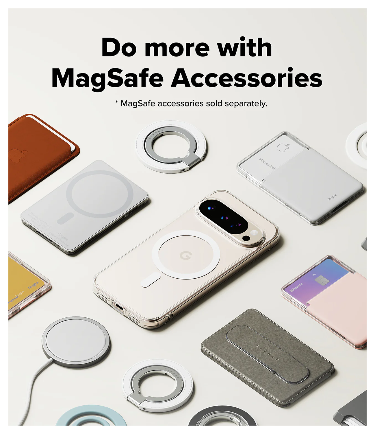 Ringke Fusion Magnetic Google Pixel 10 / 10 Pro Hoesje MagSafe Transparant afbeelding 7