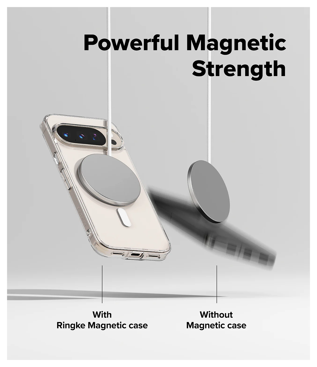 Ringke Fusion Magnetic Google Pixel 10 / 10 Pro Hoesje MagSafe Transparant afbeelding 8