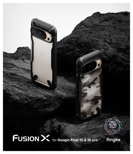 Ringke Fusion X Google Pixel 10 / 10 Pro Hoesje Back Cover Zwart afbeelding 4