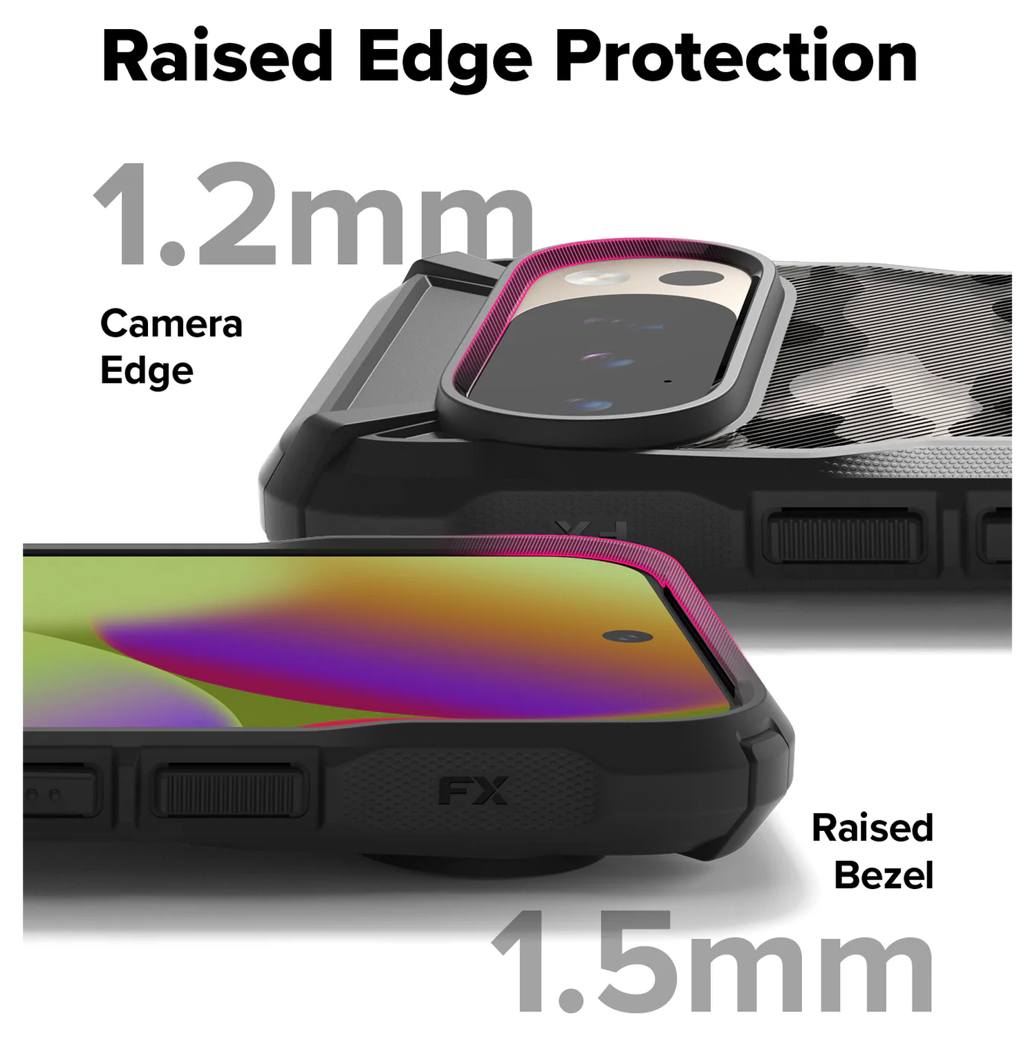 Ringke Fusion X Google Pixel 10 / 10 Pro Hoesje Back Cover Camo Zwart afbeelding 3