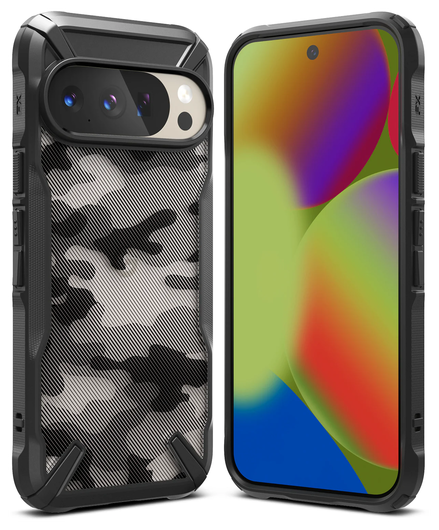 Ringke Fusion X Google Pixel 10 / 10 Pro Hoesje Back Cover Camo Zwart afbeelding 1