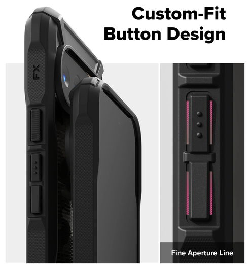Ringke Fusion X Google Pixel 10 / 10 Pro Hoesje Back Cover Camo Zwart afbeelding 11