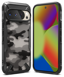 Ringke Fusion X Google Pixel 10 / 10 Pro Hoesje Back Cover Camo Zwart afbeelding