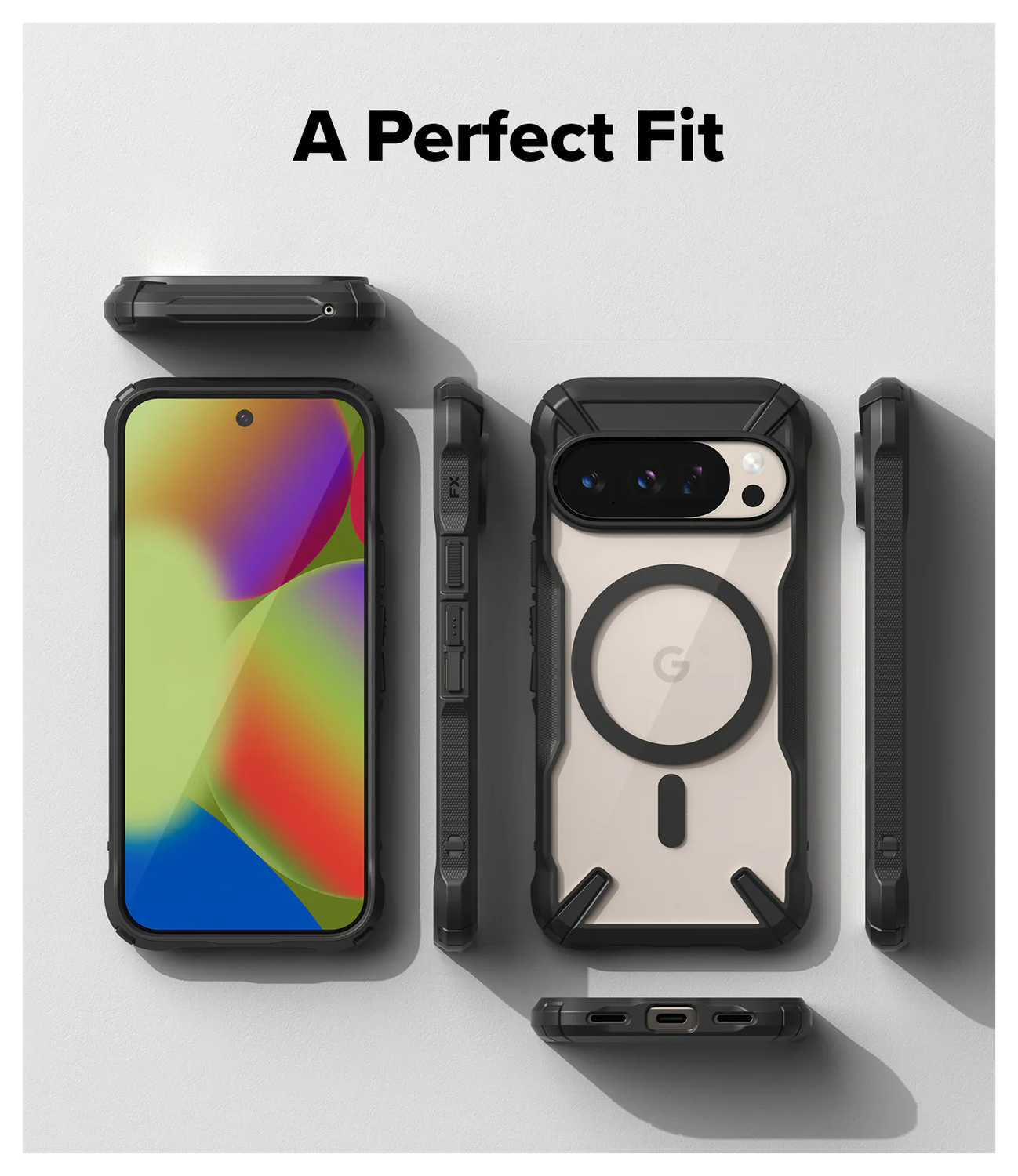 Ringke Fusion X Magnetic Google Pixel 10 / 10 Pro Hoesje MagSafe Zwart afbeelding 2