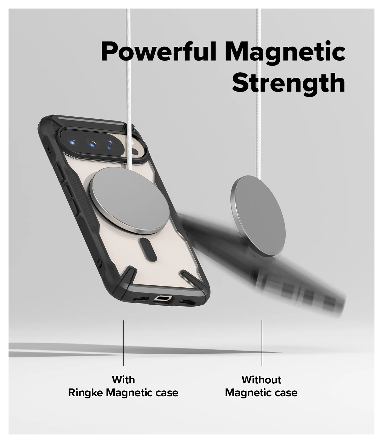 Ringke Fusion X Magnetic Google Pixel 10 / 10 Pro Hoesje MagSafe Zwart afbeelding 9