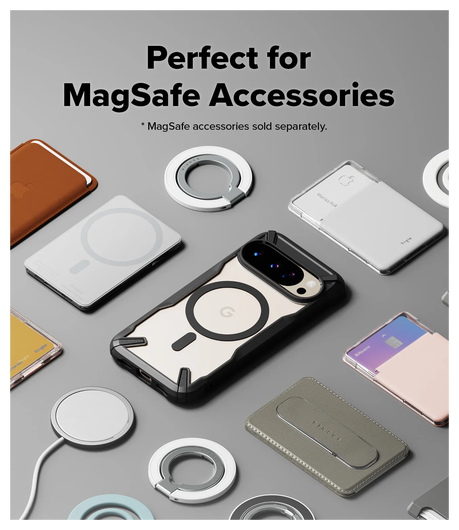 Ringke Fusion X Magnetic Google Pixel 10 / 10 Pro Hoesje MagSafe Zwart afbeelding 8