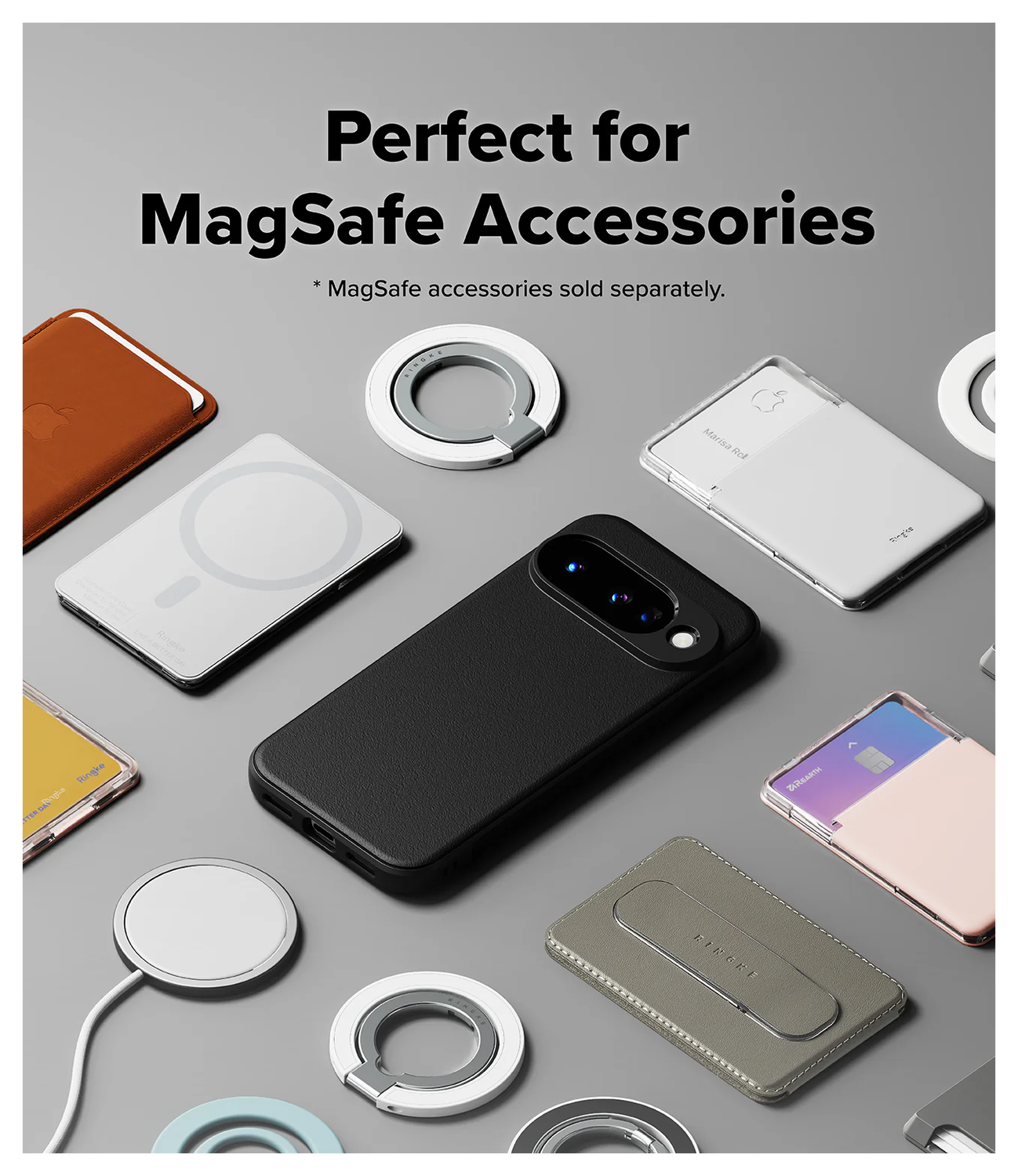 Ringke Onyx Magnetic Google Pixel 10 Hoesje MagSafe Zwart afbeelding 7