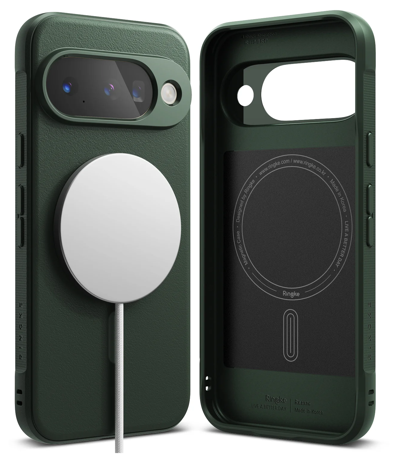 Ringke Onyx Magnetic Google Pixel 10 Hoesje MagSafe Groen afbeelding 1