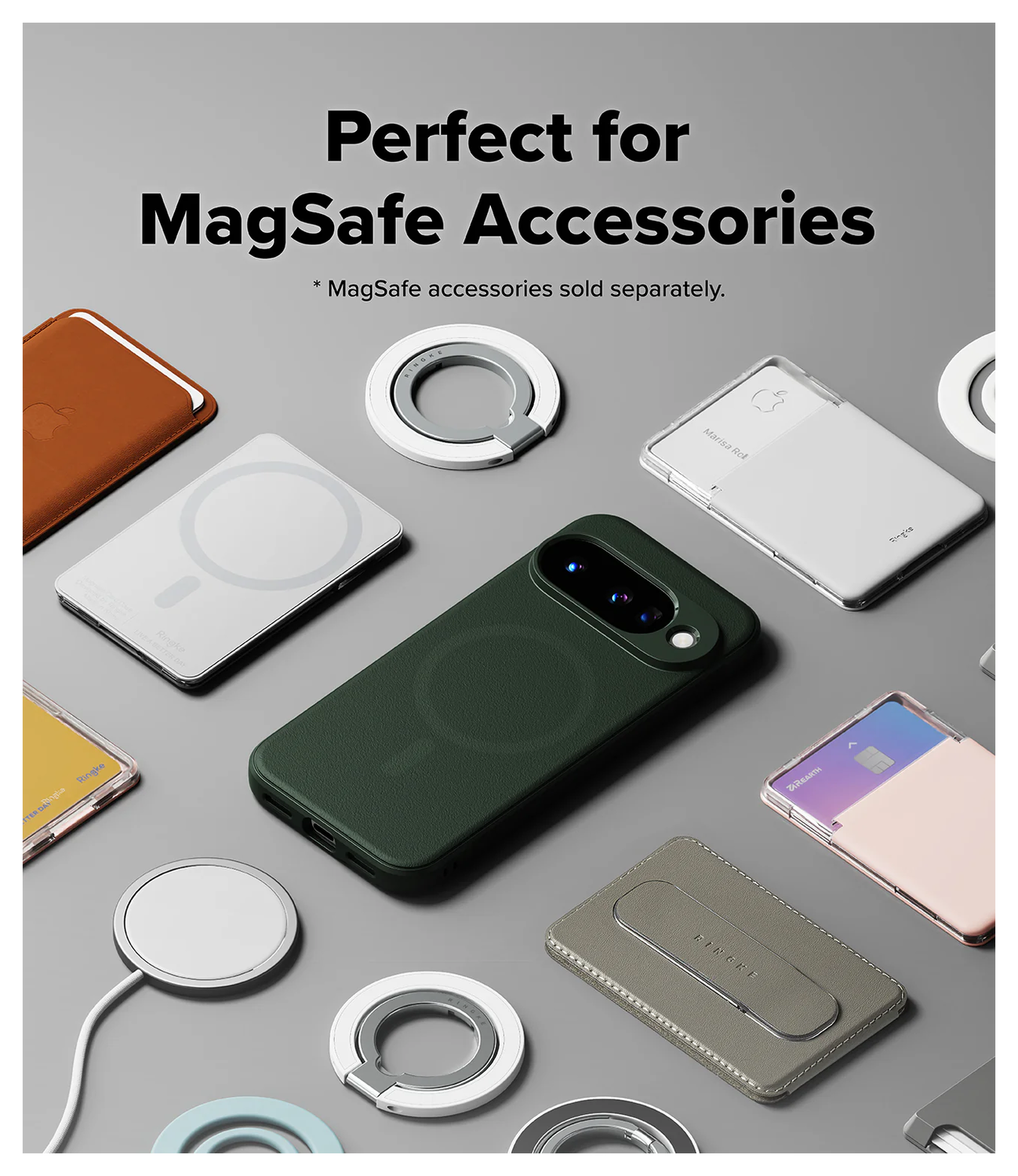 Ringke Onyx Magnetic Google Pixel 10 Hoesje MagSafe Groen afbeelding 9
