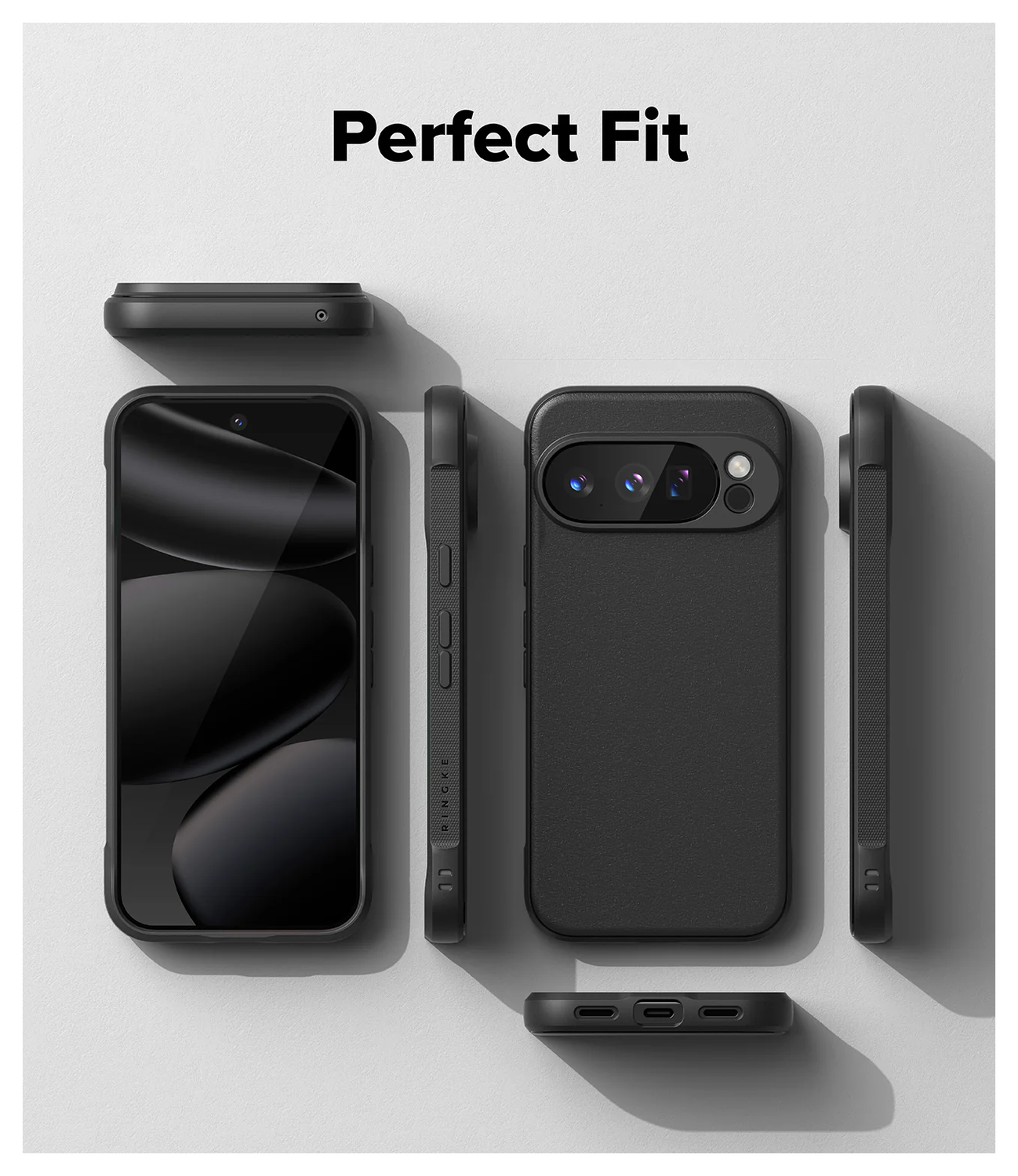 Ringke Onyx Google Pixel 10 Pro Hoesje Flexibel TPU Back Cover Zwart afbeelding 2
