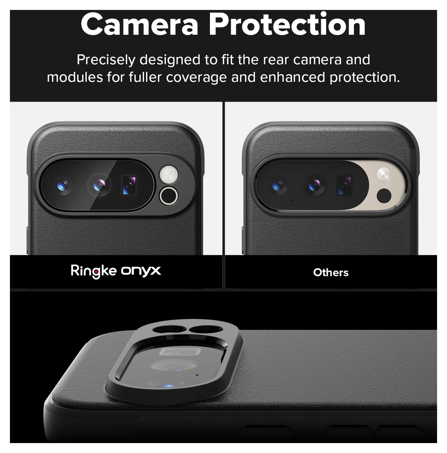 Ringke Onyx Google Pixel 10 Pro Hoesje Flexibel TPU Back Cover Zwart afbeelding 5